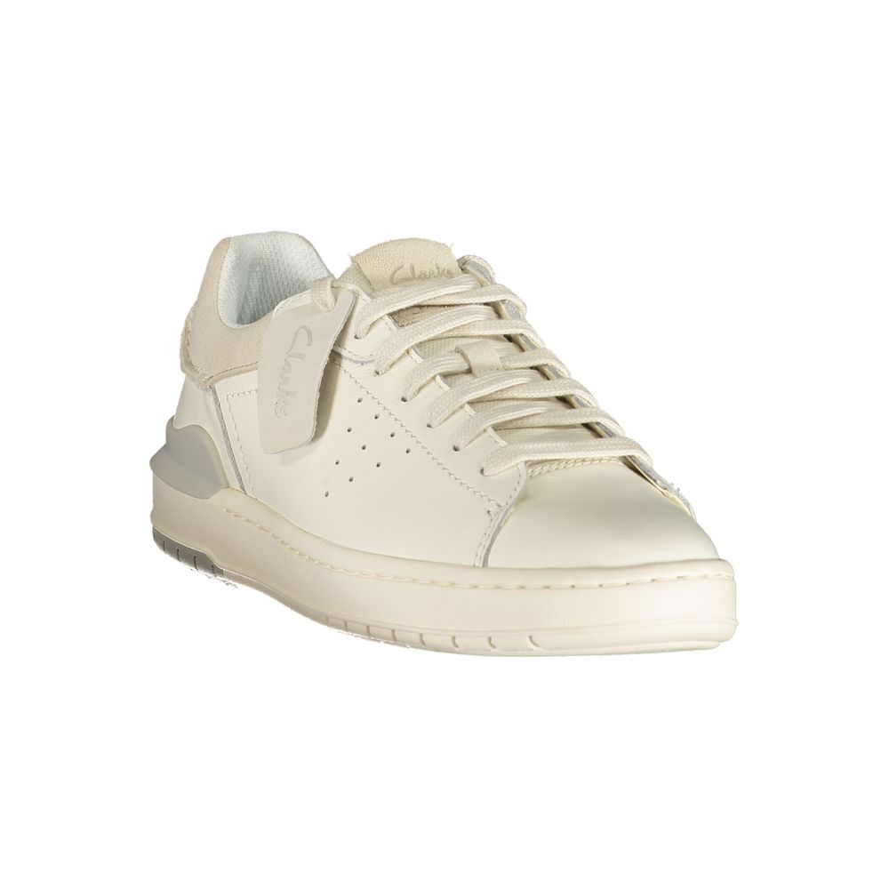 Clarks White Leather Men's Sneaker Clarks