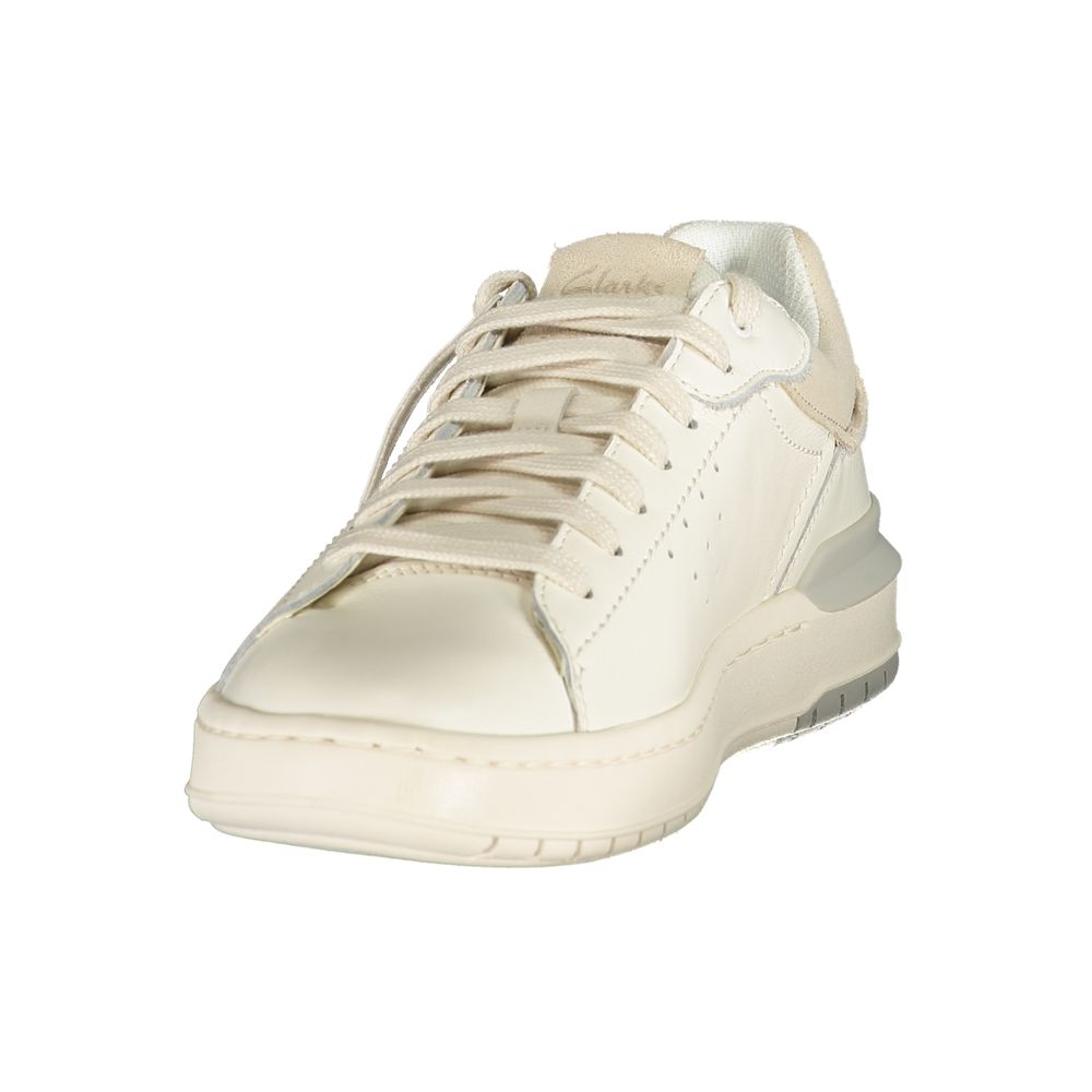 Clarks White Leather Men's Sneaker Clarks