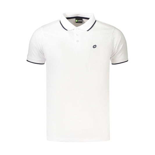 Lotto White Polyester Men's Polo Shirt Lotto