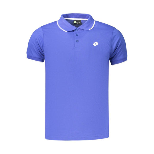 Lotto Blue Polyester Men's Polo Shirt Lotto