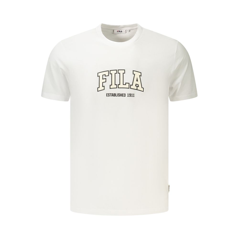 Fila White Cotton Men's T-Shirt Fila
