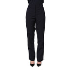 Blugirl Dark Blue High Waist Straight Dress Formal Trouser Pants