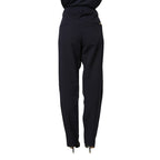 Blugirl Dark Blue High Waist Straight Dress Formal Trouser Pants