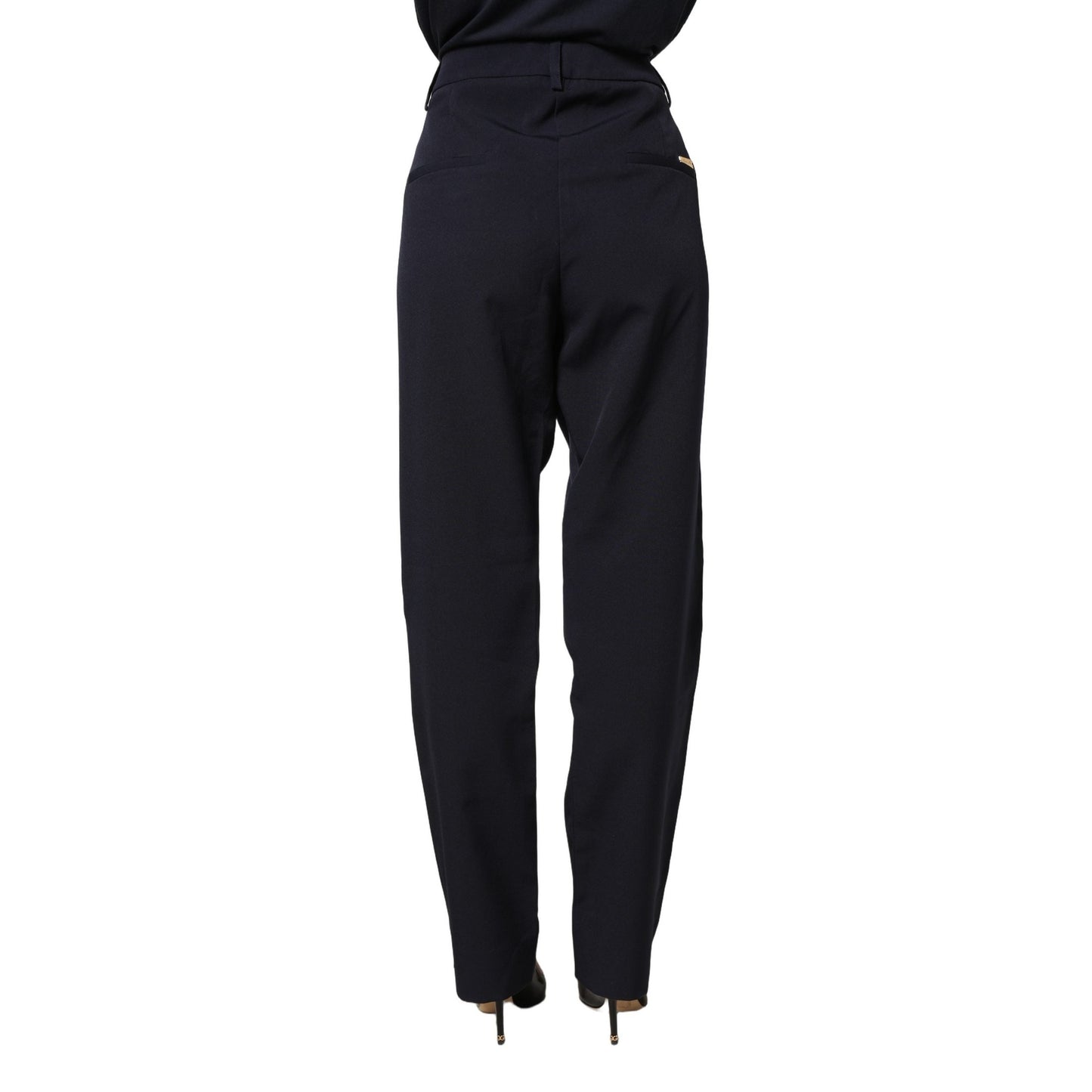 Blugirl Dark Blue High Waist Straight Dress Formal Trouser Pants