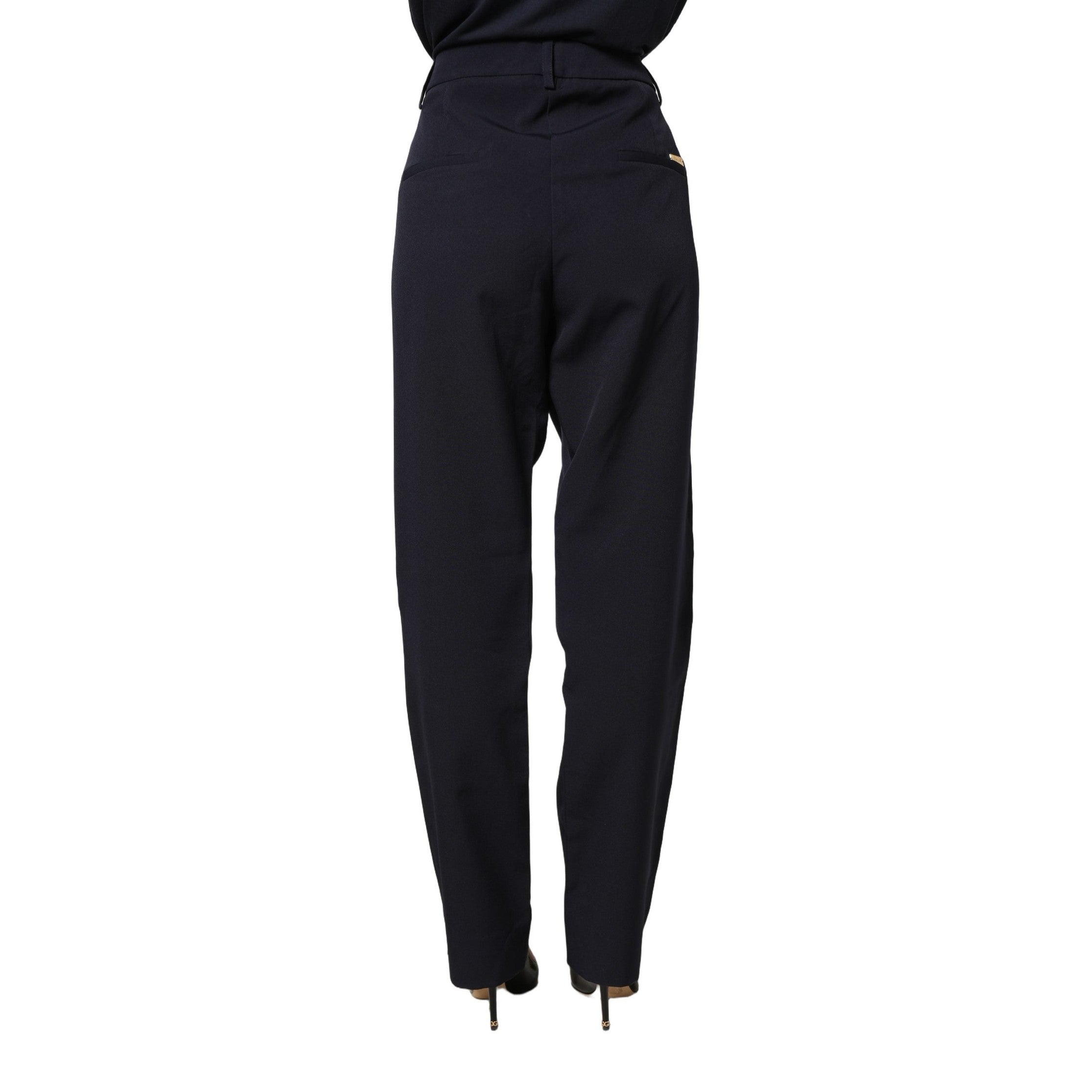 Blugirl Dark Blue High Waist Straight Dress Formal Trouser Pants