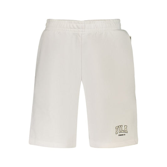 Fila White Cotton Mens Pants Fila