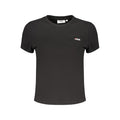 Fila Nero cotton women's T-shirt with a classic crew neck and short sleeves, displayed flat on a white background.