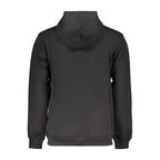 Black men's Fila cotton sweatshirt with crewneck and long sleeves, casual athletic style.