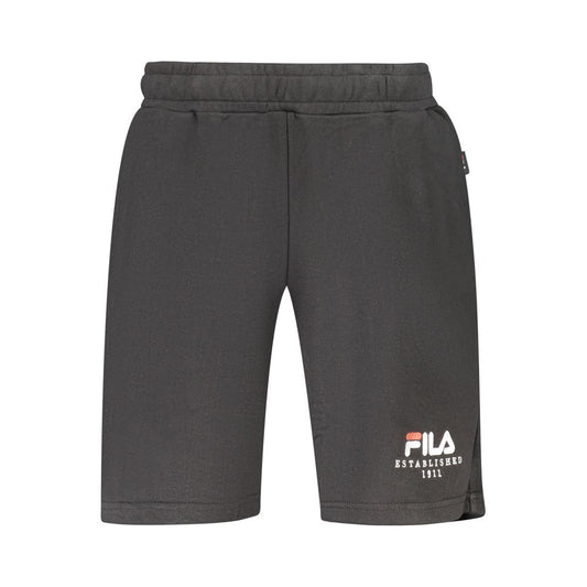 Fila Black Cotton Men's Pants Fila