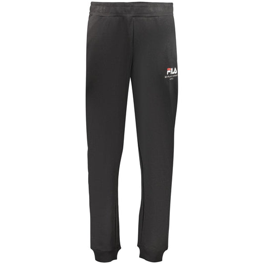 Fila Black Cotton Mens Trousers Fila