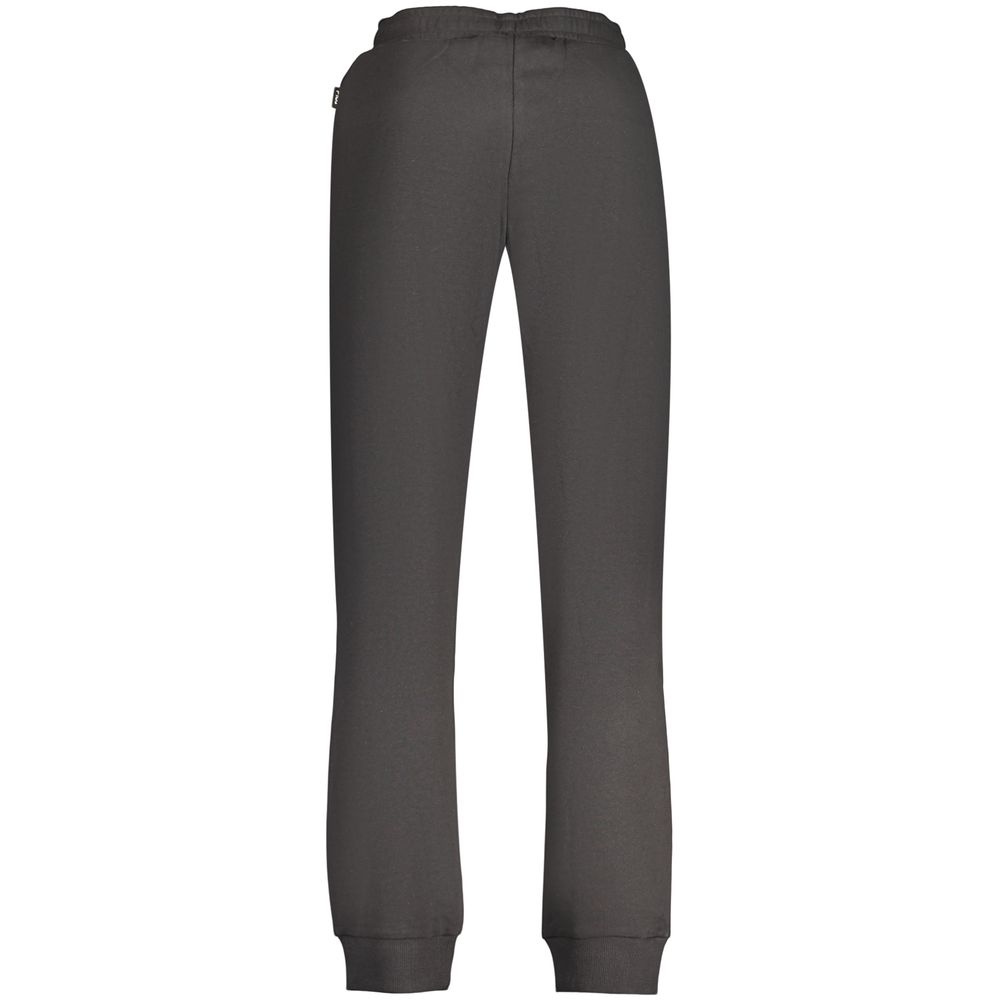 Fila Nero men's cotton trousers, black casual pants with a relaxed fit and waistband, suitable for everyday wear.