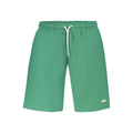 Fila men's green polyester boxer briefs with elastic waistband and comfortable fit, shown in a close-up front view.