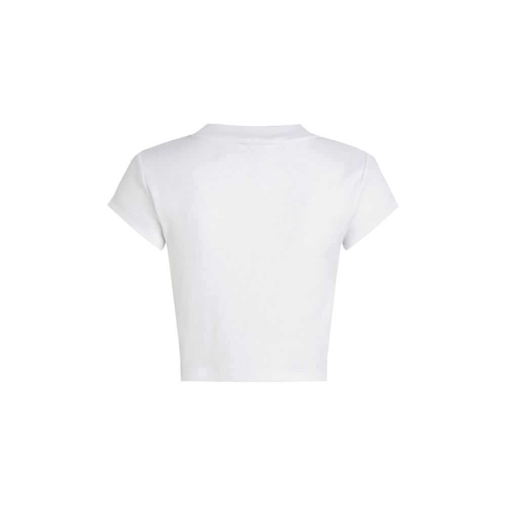 Calvin Klein Jeans White Cotton T-Shirt Calvin Klein Jeans