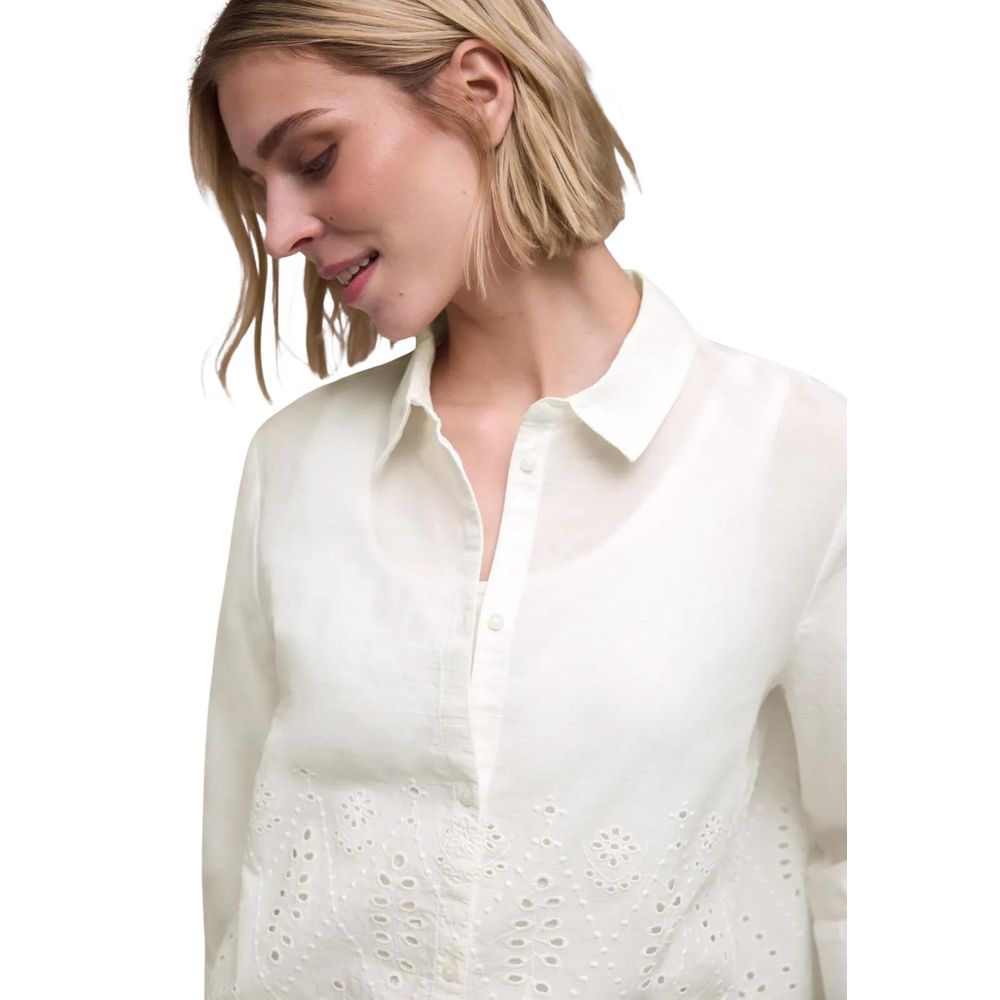 Street One White Cotton Blouse Street One