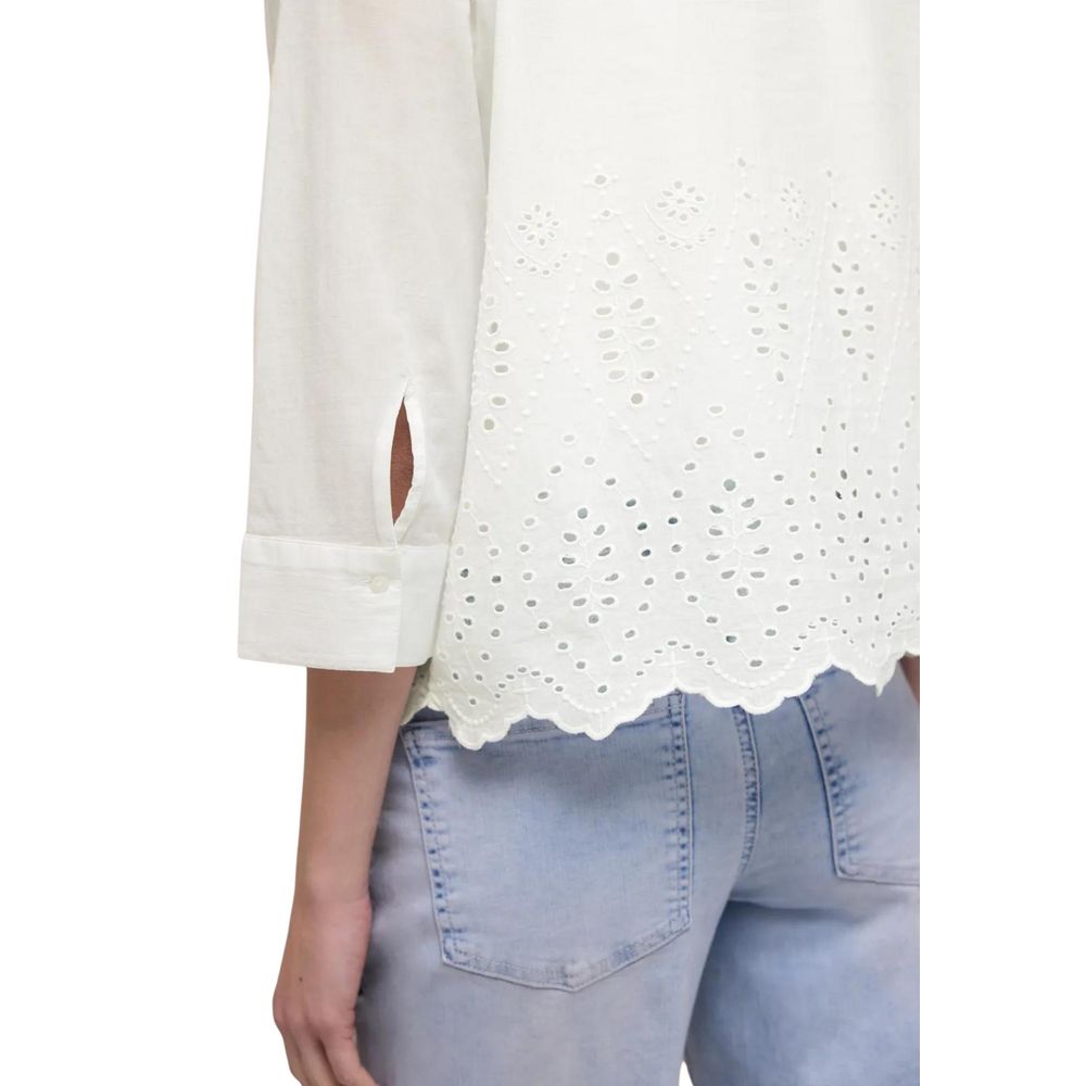 Street One White Cotton Blouse Street One