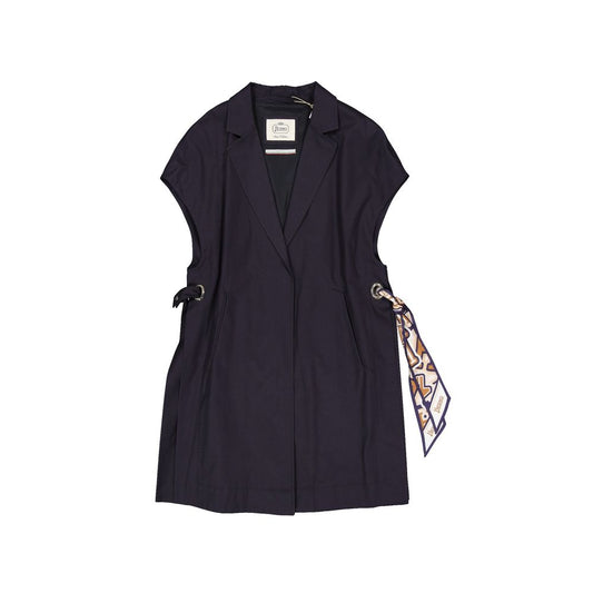 Herno Blue Cotton Coat Herno