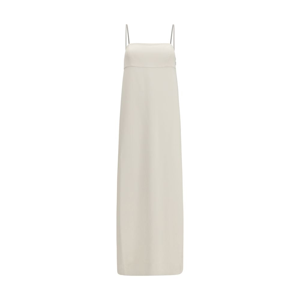 Brunello Cucinelli White Acetate Casual Dress - Eljoys Fashion 