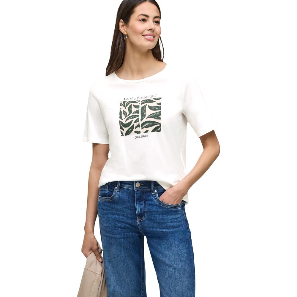 Street One White Cotton T-Shirt Street One