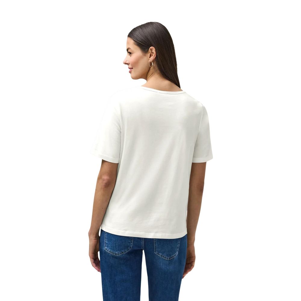 Street One White Cotton T-Shirt Street One