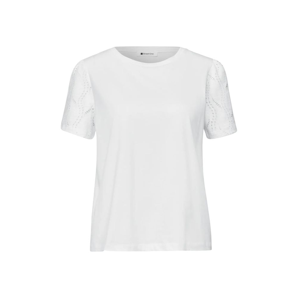 Street One Cream Cotton T-Shirt Street One