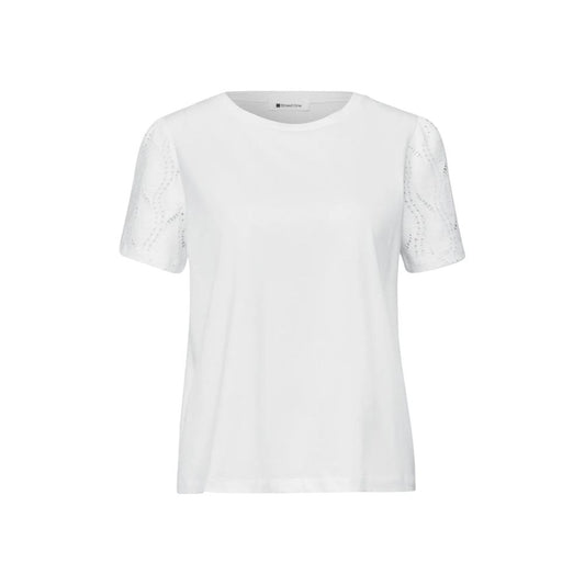 Street One Cream Cotton T-Shirt Street One