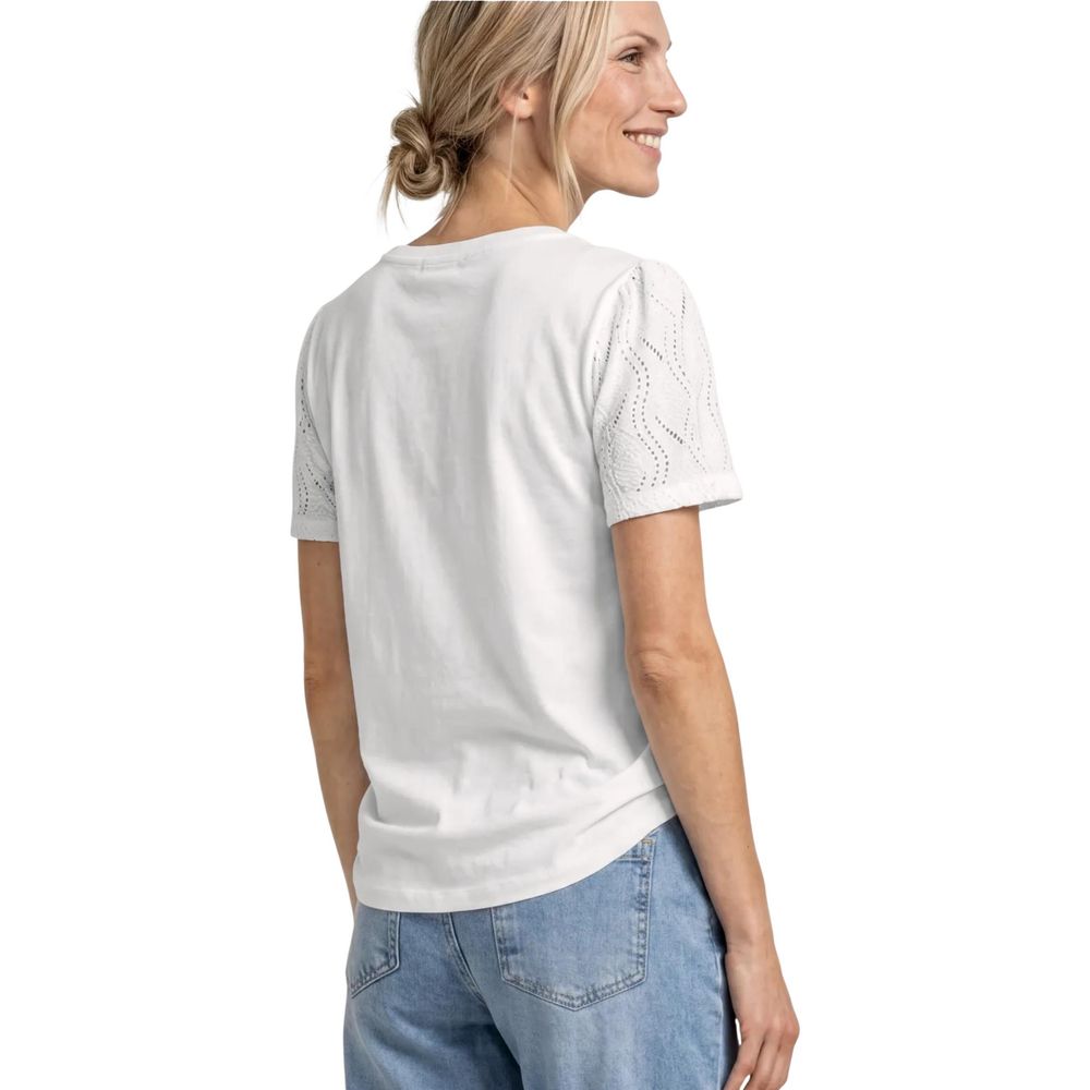 Street One Cream Cotton T-Shirt Street One