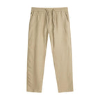 Lyle & Scott Beige Linen Casual Pants Lyle & Scott