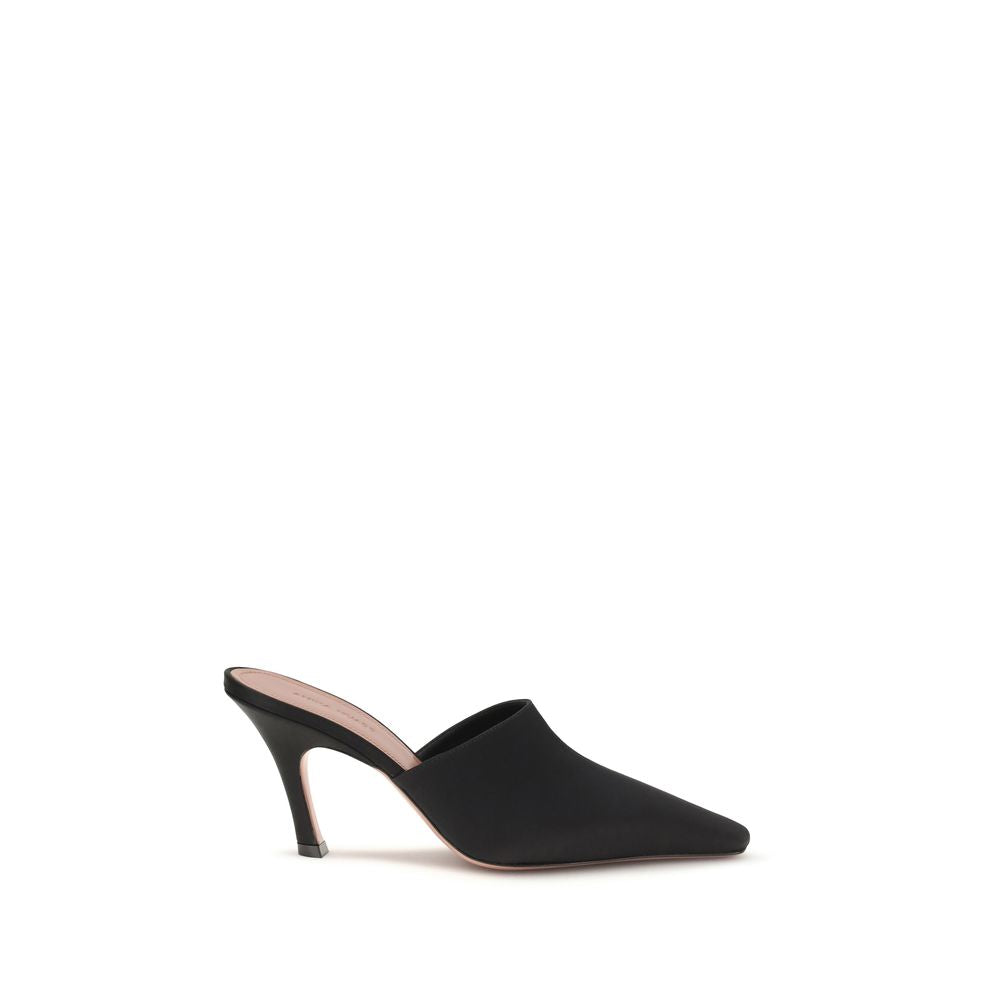 Amina Muaddi Black Silk Sandals Amina Muaddi