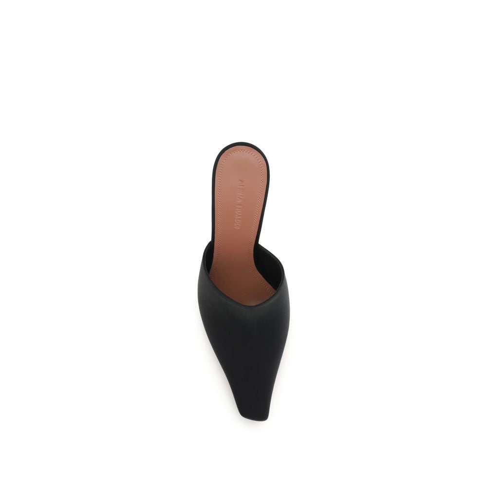 Amina Muaddi Black Silk Sandals Amina Muaddi