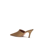 Amina Muaddi Brown Silk Sandals Amina Muaddi