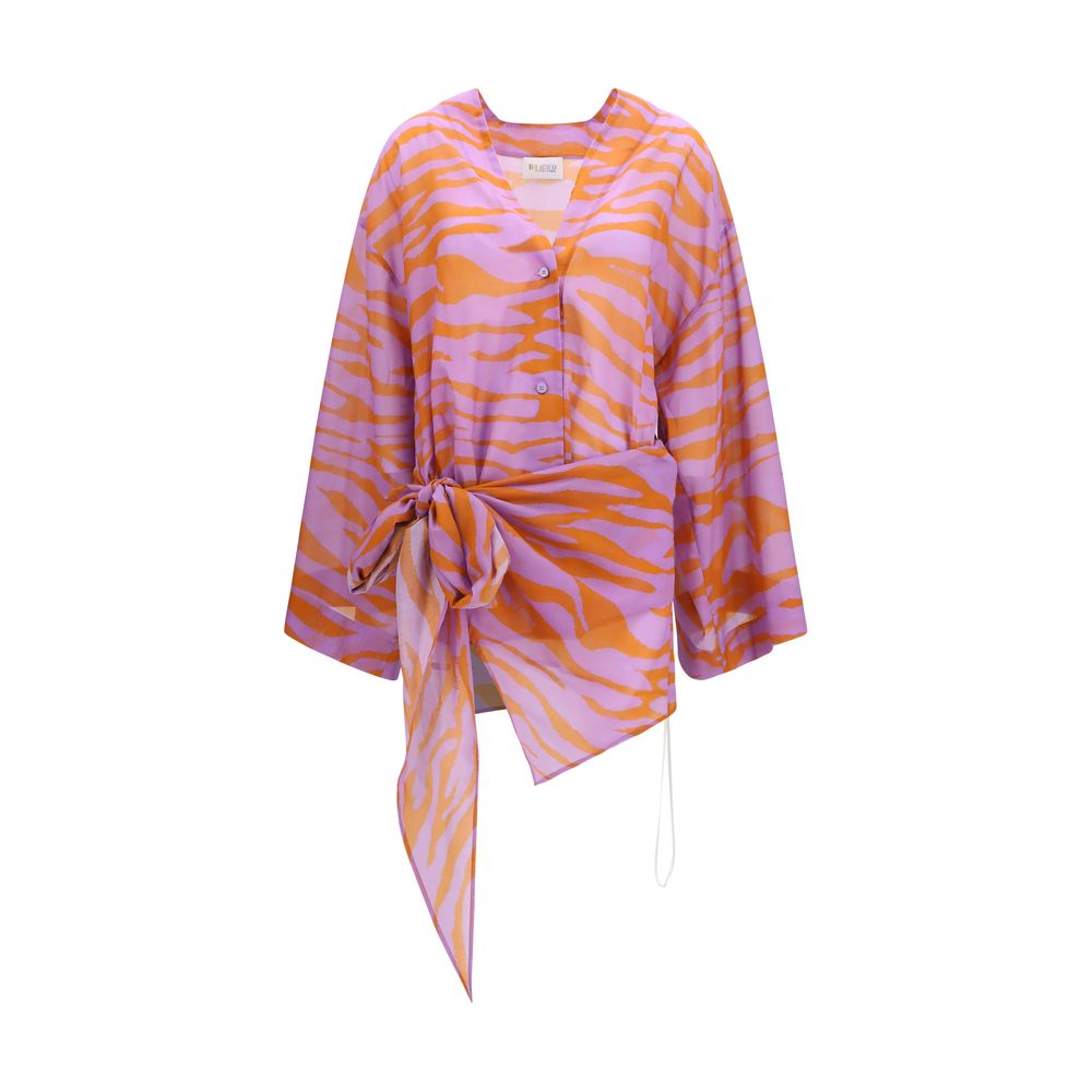 The Attico Multicolor Cotton Pattern Shirt The Attico