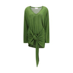 The Attico Bicolor Viscose Casual Dress