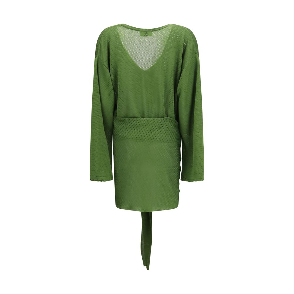 The Attico Bicolor Viscose Casual Dress The Attico