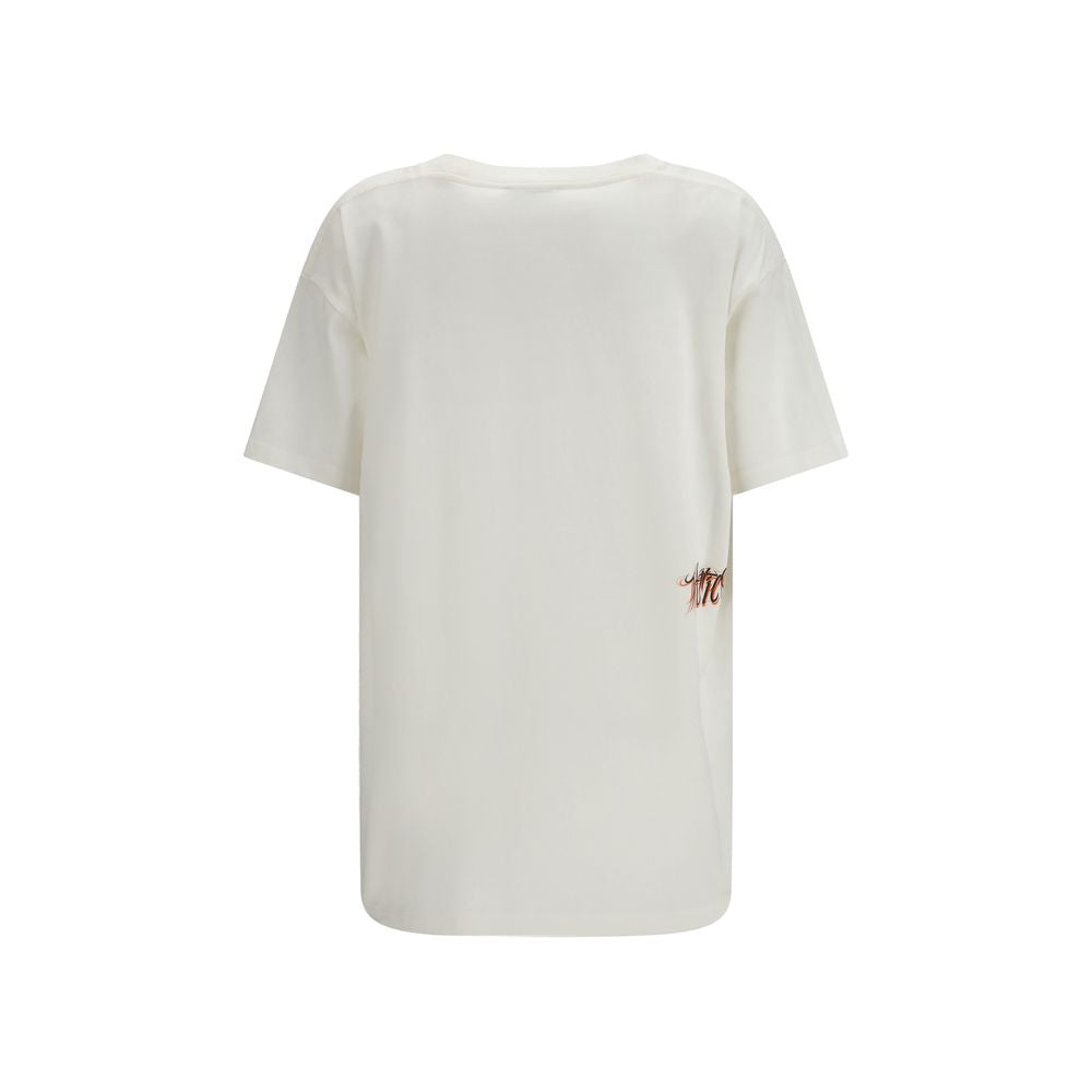 The Attico White Cotton T-Shirt The Attico
