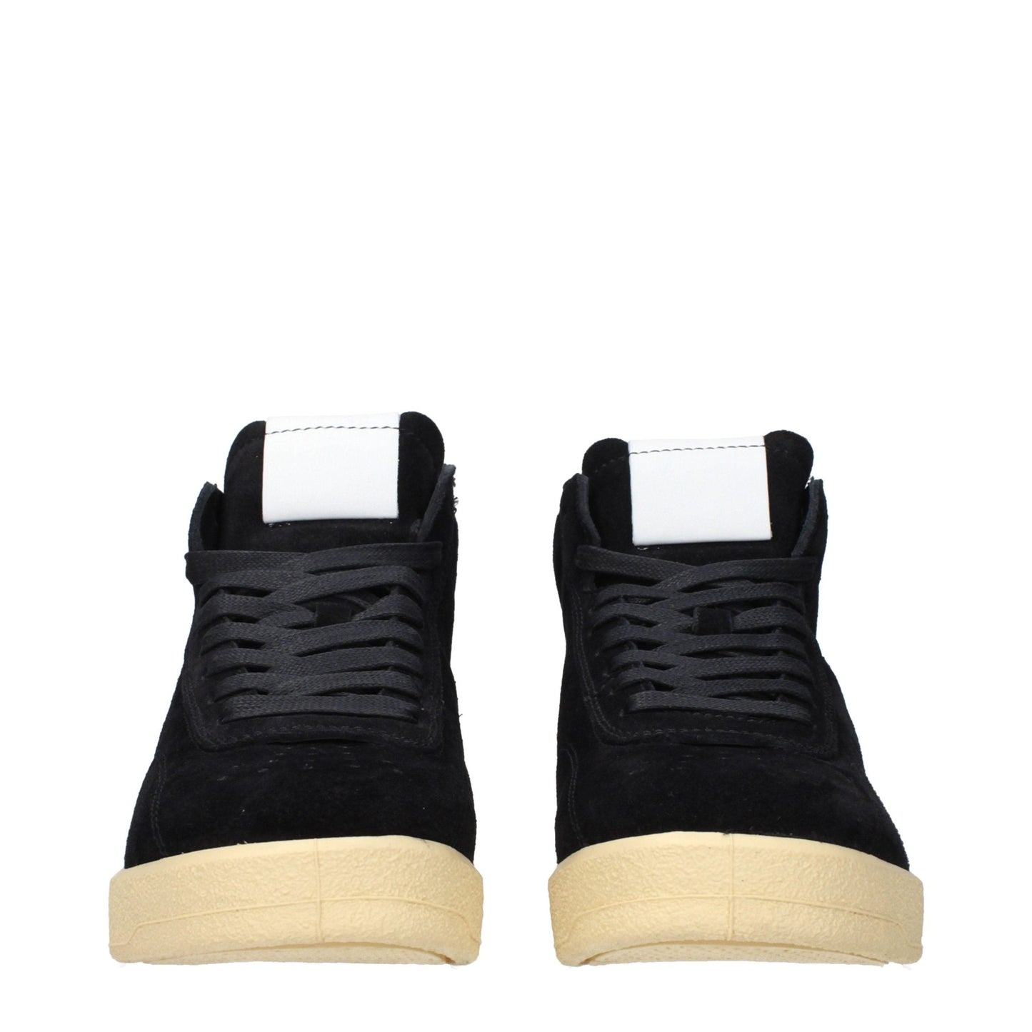 Jil Sander Black Leather High Top Sneakers Jil Sander