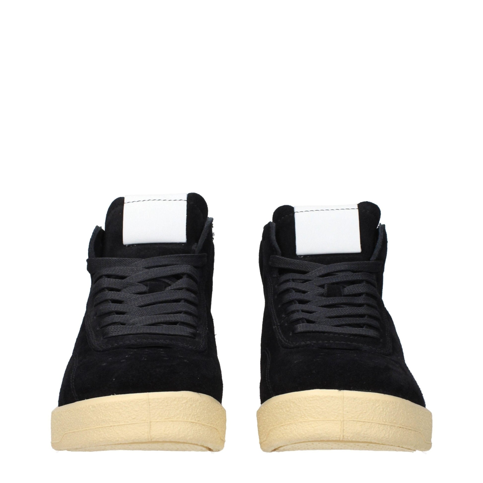 Jil Sander Black Leather High Top Sneakers Jil Sander