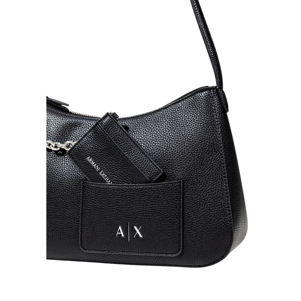 Armani Exchange Black Polyester Handbag Armani Exchange
