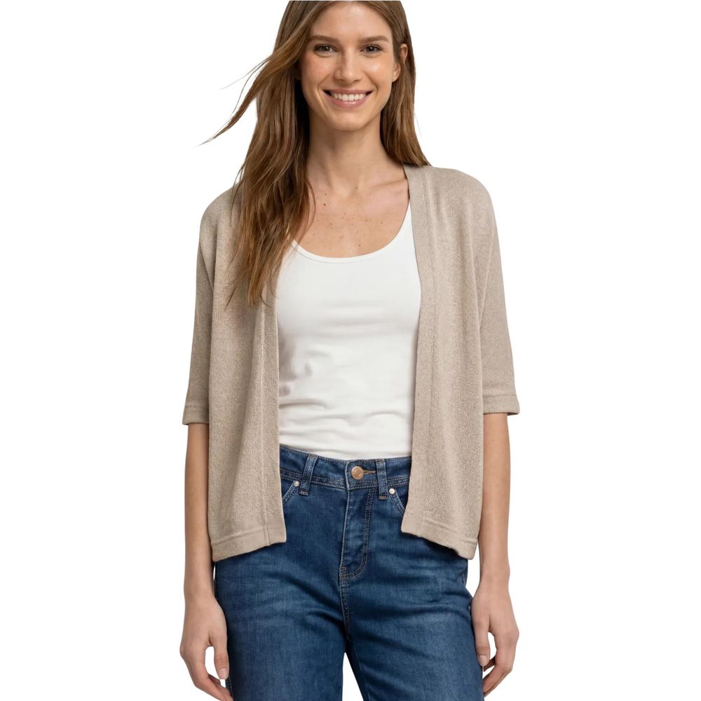Street One Gray Polyester Cardigan Street One