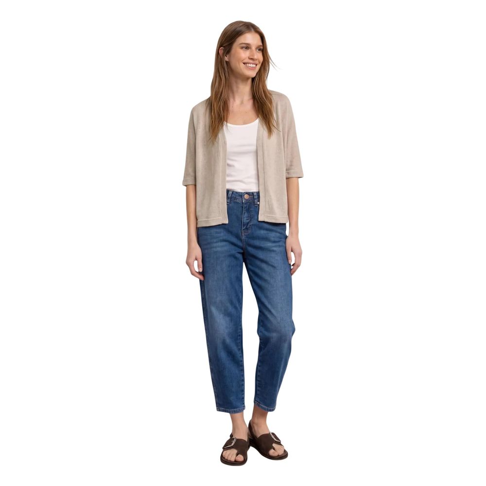 Street One Gray Polyester Cardigan Street One