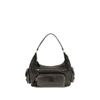 Miu Miu Brown Calf Leather Bos Taurus Shoulder Bag