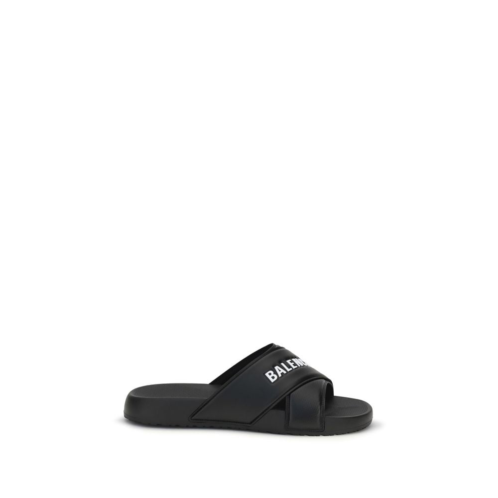 Balenciaga Black Rubber Sandals Balenciaga
