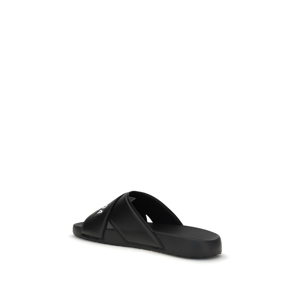 Balenciaga Black Rubber Sandals Balenciaga