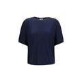 Brunello Cucinelli blue cashmere sleeveless sweater displayed on a hanger, showcasing its soft, luxurious fabric and classic design.