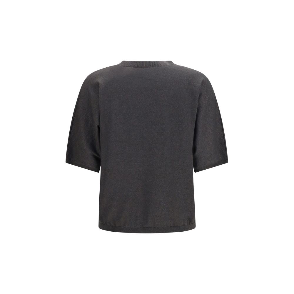 Brunello Cucinelli Gray Cashmere Sweater Brunello Cucinelli