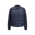 Brunello Cucinelli Blue Polyester Jacket Brunello Cucinelli