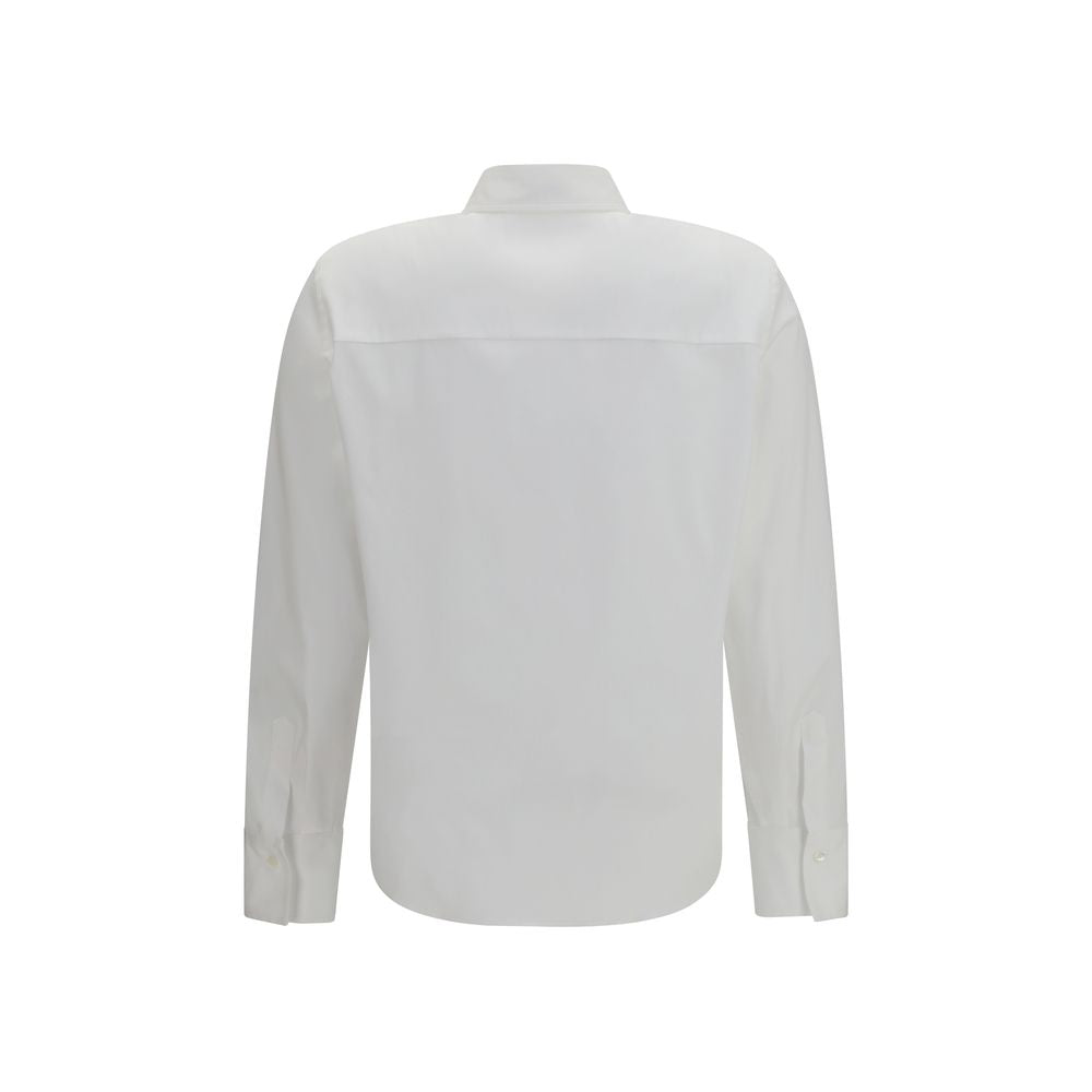 Brunello Cucinelli White Cotton Dress Shirt Brunello Cucinelli