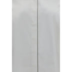Brunello Cucinelli White Cotton Dress Shirt Brunello Cucinelli
