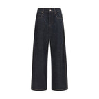 Brunello Cucinelli Blue Cotton Straight-Leg Jeans