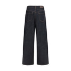 Brunello Cucinelli Blue Cotton Straight-Leg Jeans