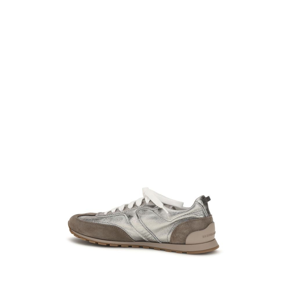 Brunello Cucinelli Multicolor Calf Leather Bos Taurus Athletic Sneakers Brunello Cucinelli